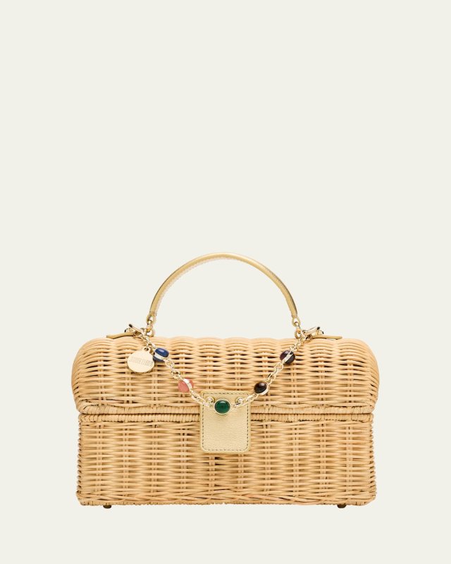Isla Basket Top-Handle Bag
